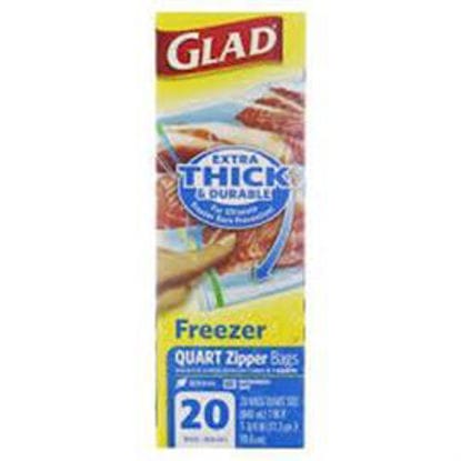 Picture of GLAD ZIPPER BAGS EXTRA THICK DURABLE 20CT