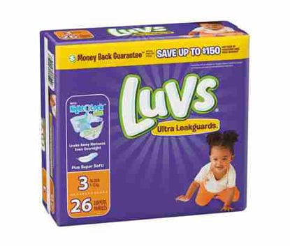 Picture of LUVS DIAPER SIZE 3 34CT