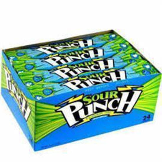 Picture of SOUR PUNCH STRAWS BLUE RASPBERRY 2OZ 24CT