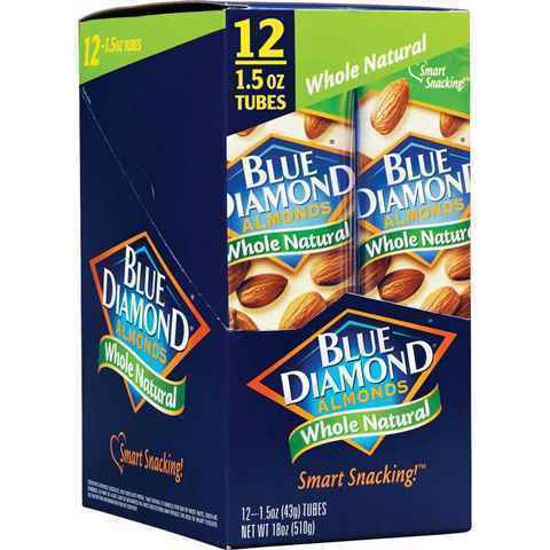 Picture of BLUE DIAMOND ALMONDS WHOLE NATURAL 1.5OZ 12CT