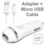 Picture of WARNER CAR CHARGER 2 IN 1 iPHONE TO TYPE-C