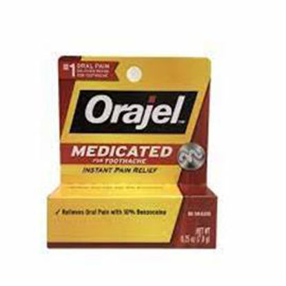 Picture of ORAJEL REGULAR TOOTHACHE PAIN GEL 0.25OZ