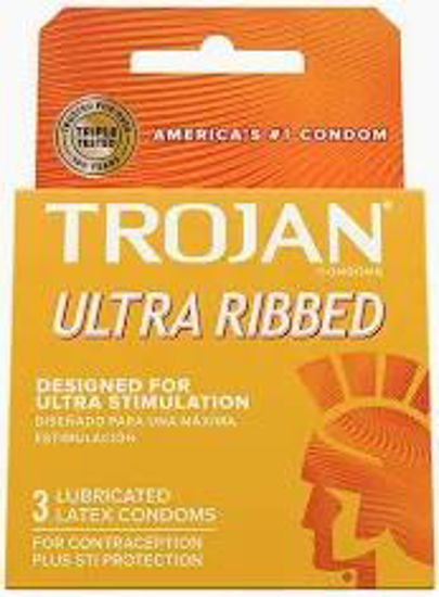 Picture of TROJAN ULTRA RIBBED 3PK 6CT