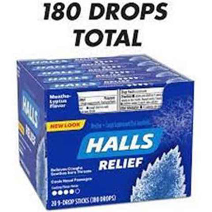 Picture of HALLS COUGH DROPS MENTHOL 20CT