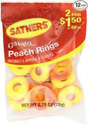 Picture of SATHERS PEACH RINGS 2 FOR 2 12CT