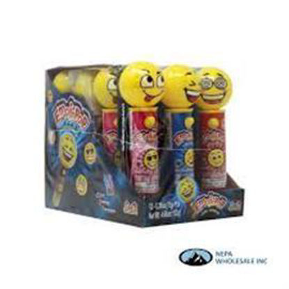 Picture of EMOJI POP WITH LOLLIPOP 0.39OZ 12CT