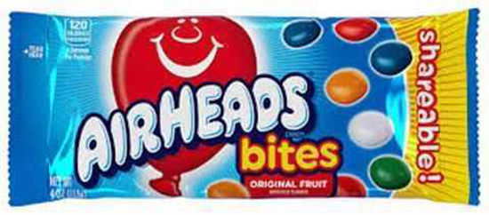 Picture of AIR HEADS BITES ORIGINAL FRUIT 4OZ 18CT