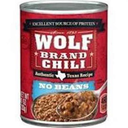 Picture of WOLF BRAND CHILI NO BEANS 15OZ