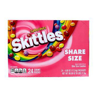 Picture of SKITTLES SMOOTHIES KING SIZE 4OZ 24CT