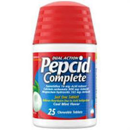 Picture of PEPCID COMPLETE DUAL ACTION CHEWABLE BERRY FLAVOR TABLETS 25CT