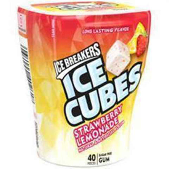 Picture of ICE BREAKERS ICE CUBES STRAWBERRY LEMONADE 3.24OZ 6CT