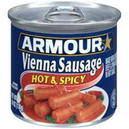 Picture of ARMOUR VIENNA SAUSAGE HOT N SPICY CAN 4.6OZ