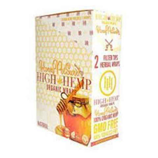 Picture of HIGH HEMP ORGANIC WRAPS HONEY POTSWIRL 25CT 2PK