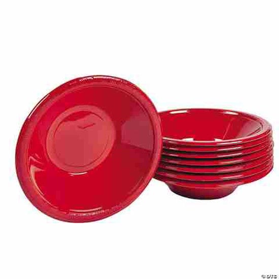 Picture of DISPOZIT PLASTIC BOWLS RED 12OZ 9CT