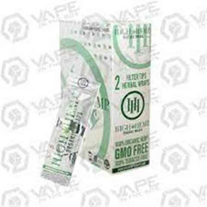 Picture of HIGH HEMP ORGANIC WRAPS NATURAL CBD 25CT 2PK