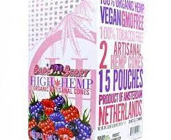 Picture of HIGH HEMP ORGANIC WRAPS BARE BERRY 25CT 2PK