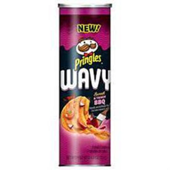 Picture of PRINGLES WAVY SWEET N TANGY BBQ 4.8OZ