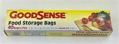 Picture of GOODSENSE FOOD STORAGE BAGS N TIES 40CT