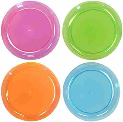 Picture of DISPOZEIT 9 COLOR PLASTIC PLATES 9CT