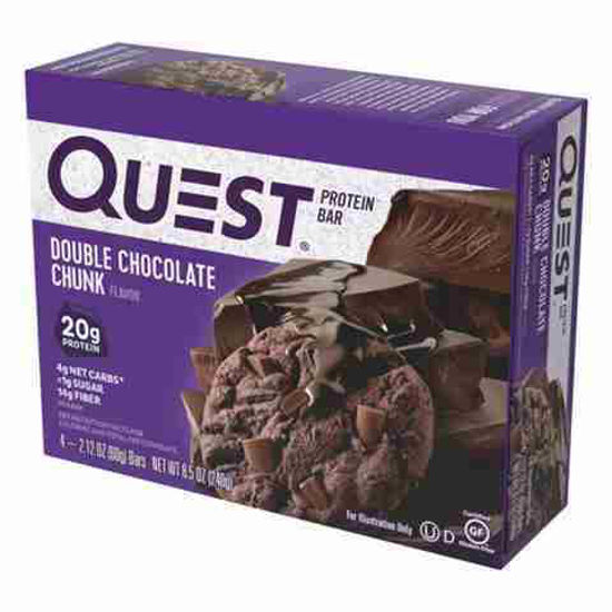 Picture of QUEST PROTEIN BAR DOUBLE CHOCOLATE CHUNK 2.12OZ 12CT