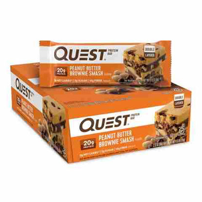 Picture of QUEST PROTEIN BAR PEANUT BUTTER BROWNIE SMASH 2.12OZ 12CT