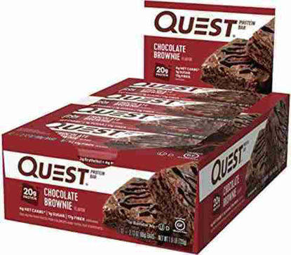 Picture of QUEST PROTEIN BAR CHOCOLATE BROWNIE 2.12OZ 12CT