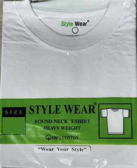 Picture of STYLE WEAR ROUND NECK WHITE MEDUIM