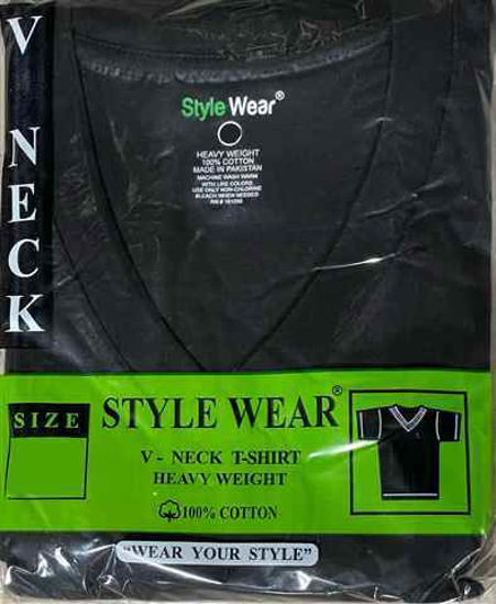 Picture of STYLE WEAR V NECK BLACK MEDIUM 