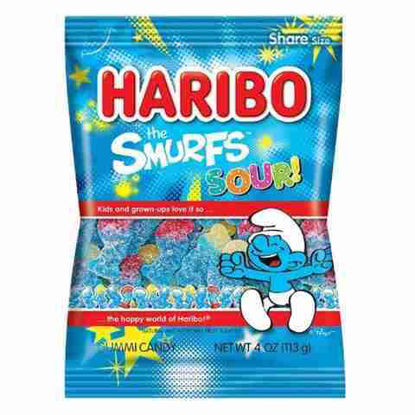 Picture of HARIBO THE SMURFS SOUR CANDY 4OZ