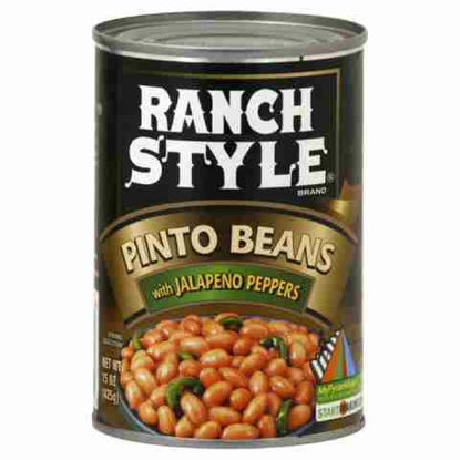 Picture of RANCH STYLE PINTO BEANS WITH JALAPENO PEPPERS 15OZ