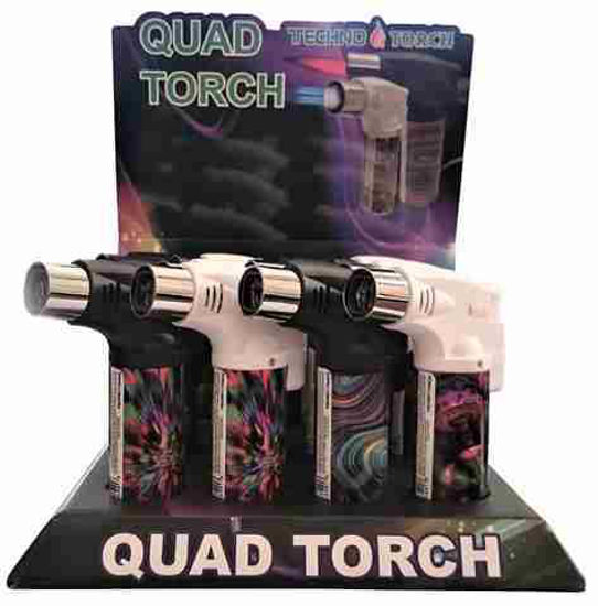 Picture of TECHNO TORCH LIGHTER 4CT DISPLAY