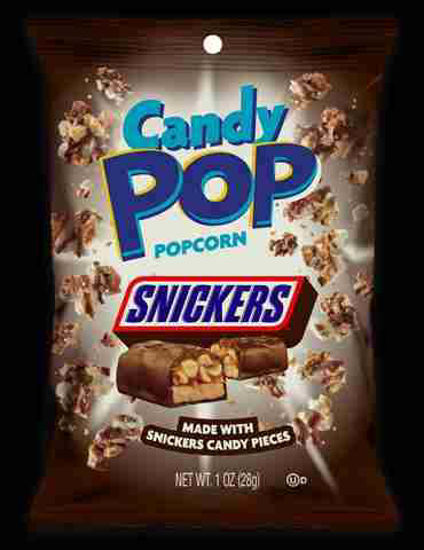 Picture of CANDY POP POPCORN SNICKERS 8CT 1OZ