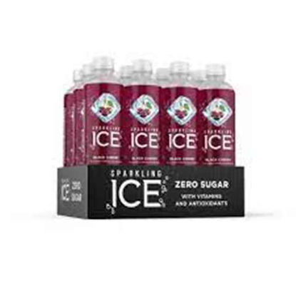 Picture of ICE SPARKLING WATER BLACK CHERRY 17OZ 12CT