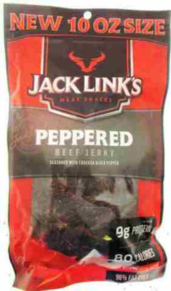 Picture of JACK LINKS PEPPERED BEEF JERKY BAG 10OZ