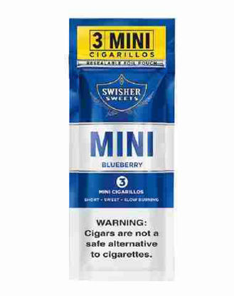 Picture of SWISHER SWEETS MINI BLUEBERRY 3 FOR 2 15CT 3PK