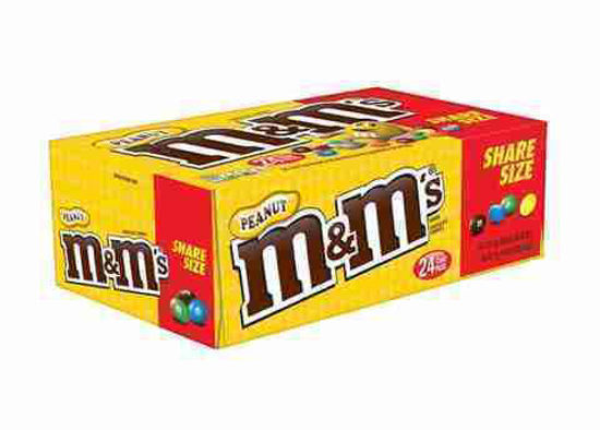 Picture of MnM PEANUT CHOCOLATE KING SIZE 3.27OZ 24CT