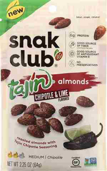 Picture of SNAK CLUB TAJIN CHIPOTLE LIME ALMOND 2.25OZ