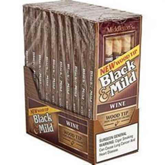 Picture of BLACK N MILD WINE WOOD TIP 10CT 5PK