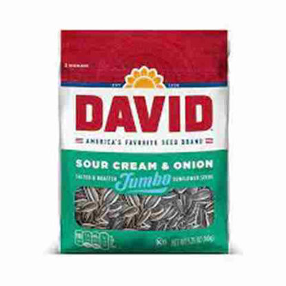 Picture of DAVID SUNFLOWER SEEDS SOUR CREAM N ONION JUMBO 5.25OZ