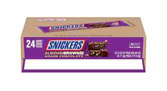 Picture of SNICKERS DARK ALMOND BROWNIE KING SIZE 2.5OZ 24CT