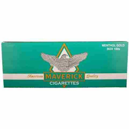 Picture of MAVERICK MENTHOL GOLD  BOX 100