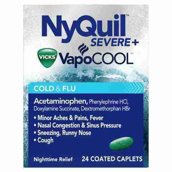 Picture of VICKS NYQUIL PM SEVER COLD N FLU 24CT