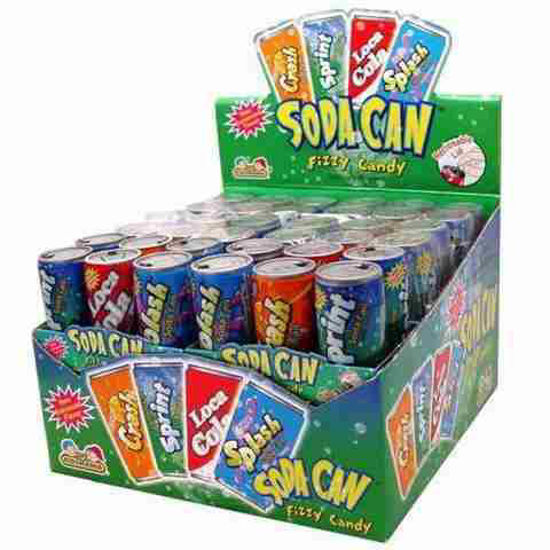 Picture of SODA CAN FIZZY CANDY 12 CT 