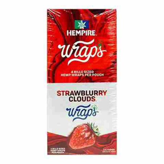 Picture of HEMPIRE HEMP WRAP STRAWBLURRY CLOUDS 15CT 4PK