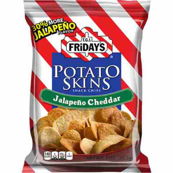 Picture of TGI FRIDAYS JALAPENO CHEDDAR CHIPS 3OZ