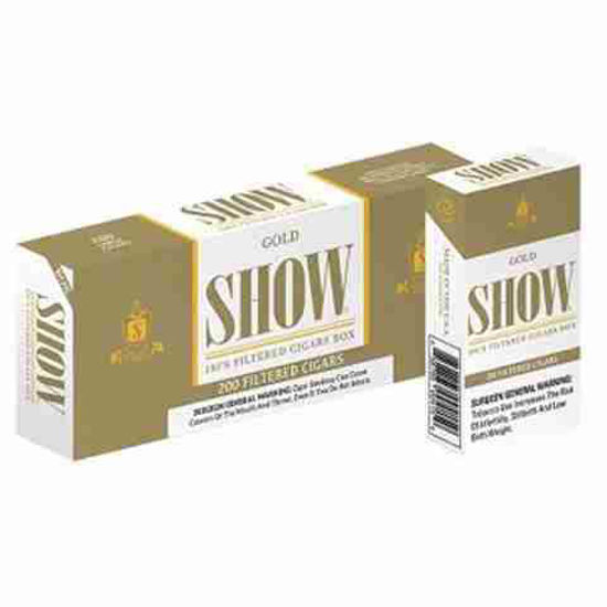 Picture of SHOW FILTER CIGAR GOLD 10CT 20PK