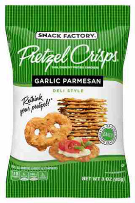 Picture of SNACK FACTORY PRETZEL CRISPS GARLIC PARMESAN 3OZ