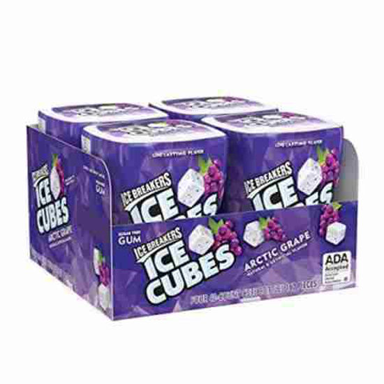 Picture of ICE BREAKERS ICE CUBES ARCTIC GRAPE BOTTLE 4CT