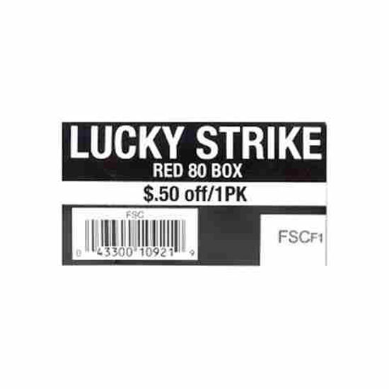 Picture of LUCKY STRIKE RED BOX 50C OFF