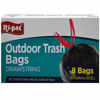 Picture of RI PAC OUTDOOR BLACK TRASH BAGS 30GALLON 8CT